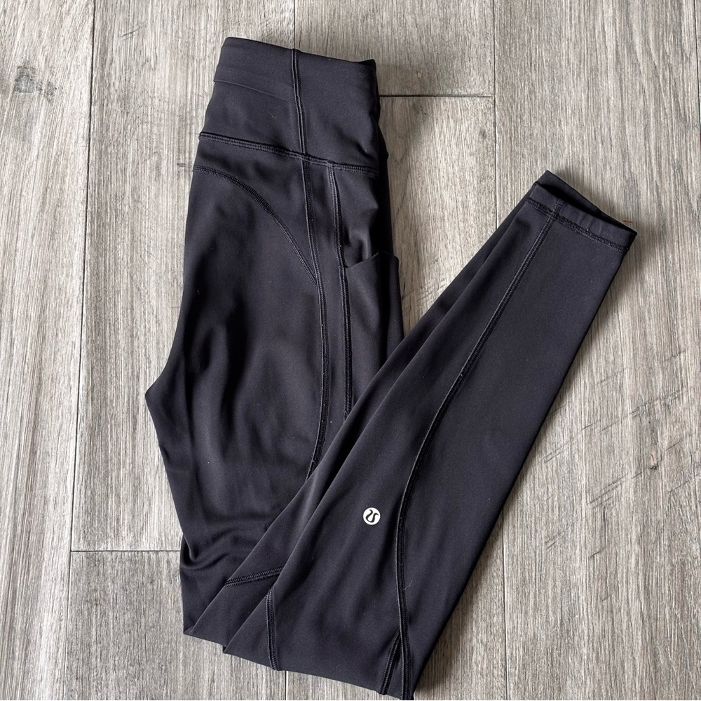 Lululemon Fast and Free Tight 28” (Black, Size 2)